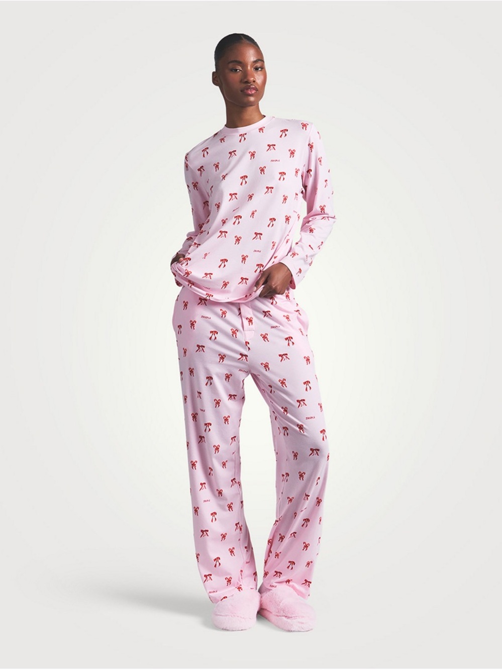 Like New - Skims Boyfriend Long Sleeve PJ Set